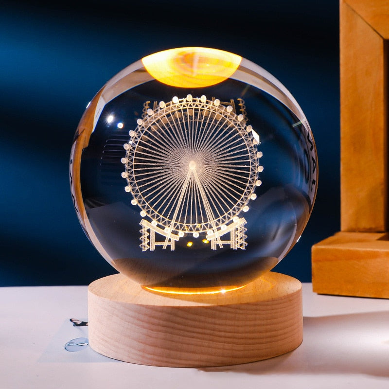 Lampe Décorative Spatiale 3D - Cosmic Glow
