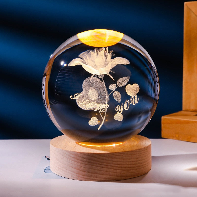 Lampe Décorative Spatiale 3D - Cosmic Glow
