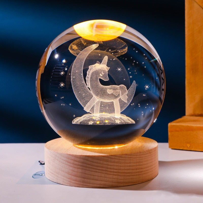 Lampe Décorative Spatiale 3D - Cosmic Glow