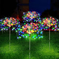Lampe LED Solaire Feux d'Artifice de Jardin