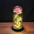 Lampe Rose Éternelle sous Cloche en Verre - BloomLight