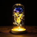 Lampe Rose Éternelle sous Cloche en Verre - BloomLight
