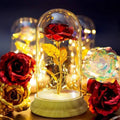 Lampe Rose Éternelle sous Cloche en Verre - BloomLight
