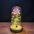 Lampe Rose Éternelle sous Cloche en Verre - BloomLight