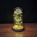 Lampe Rose Éternelle sous Cloche en Verre - BloomLight
