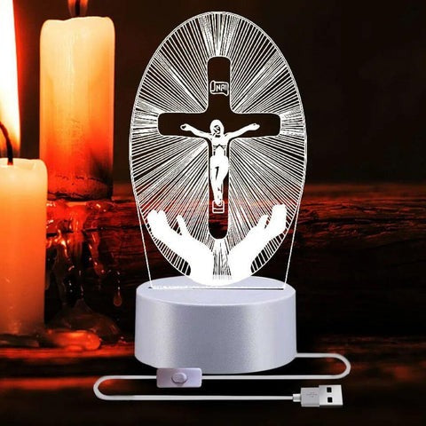 Lampe de Décoration Religieuse 3D 16 Couleurs RVB