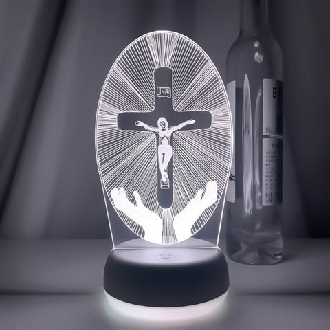 Lampe de Décoration Religieuse 3D 16 Couleurs RVB