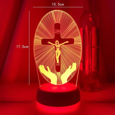 Lampe de Décoration Religieuse 3D 16 Couleurs RVB