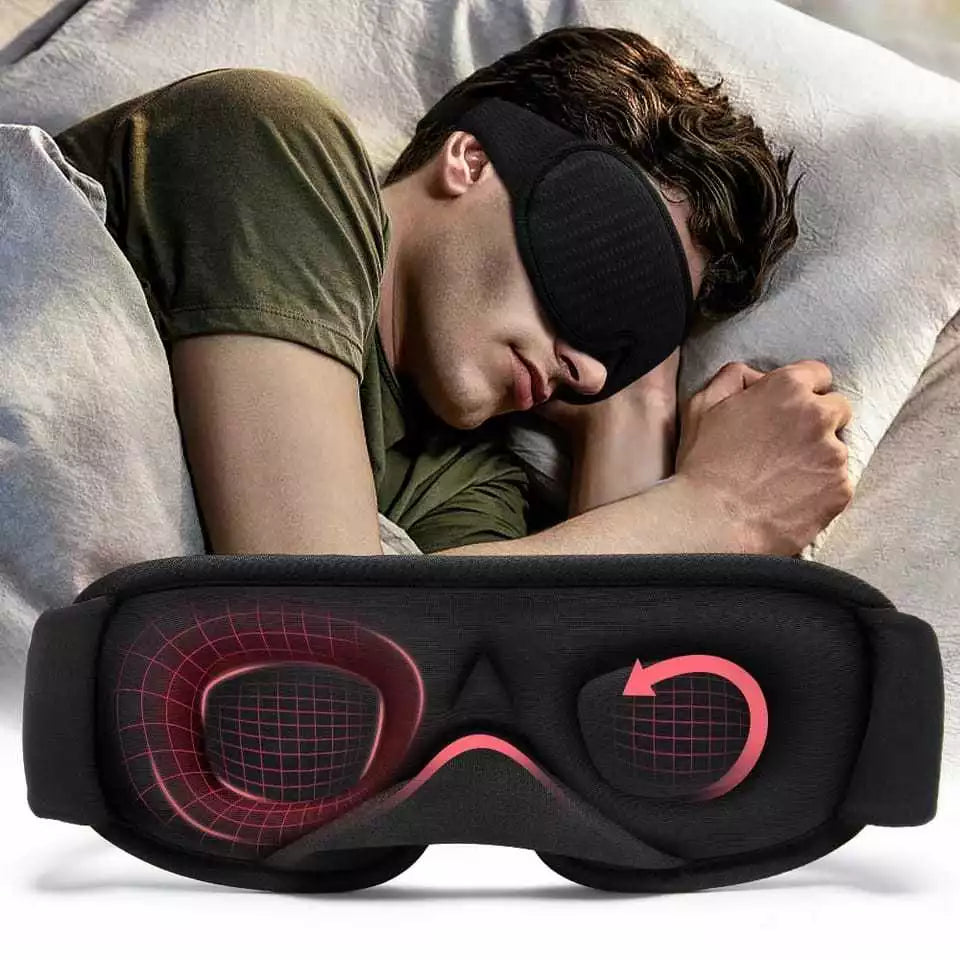 Masque de Sommeil Anatomique 3D en Mousse Zéro Pression