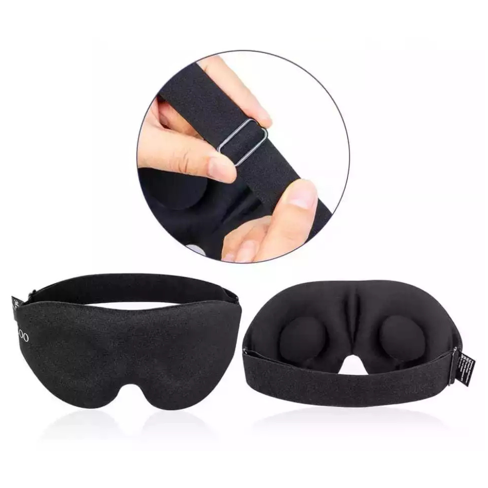 Masque de Sommeil Anatomique 3D en Mousse Zéro Pression