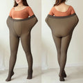 Collant Thermique Femme Grande Taille Doublé en Laine