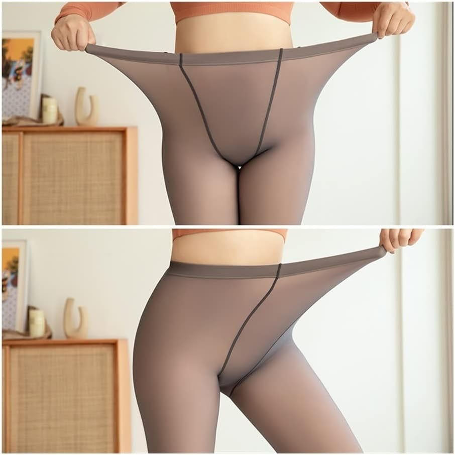 Collant Thermique Femme Grande Taille Doublé en Laine