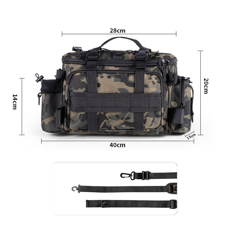 Sac à Dos Tactique de Pêche Imperméable Multiusage