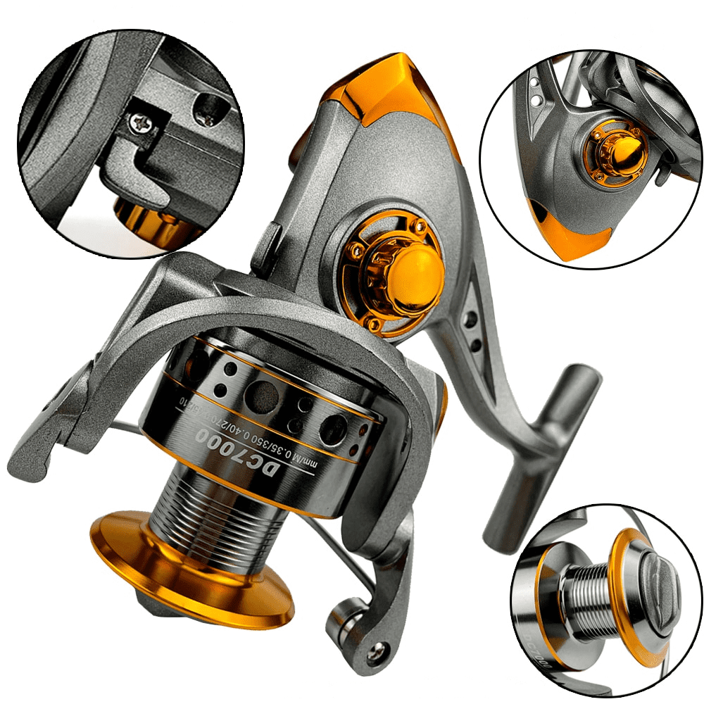 Moulinet de Pêche Professionnel Drag 12kg et 13 Roulements
