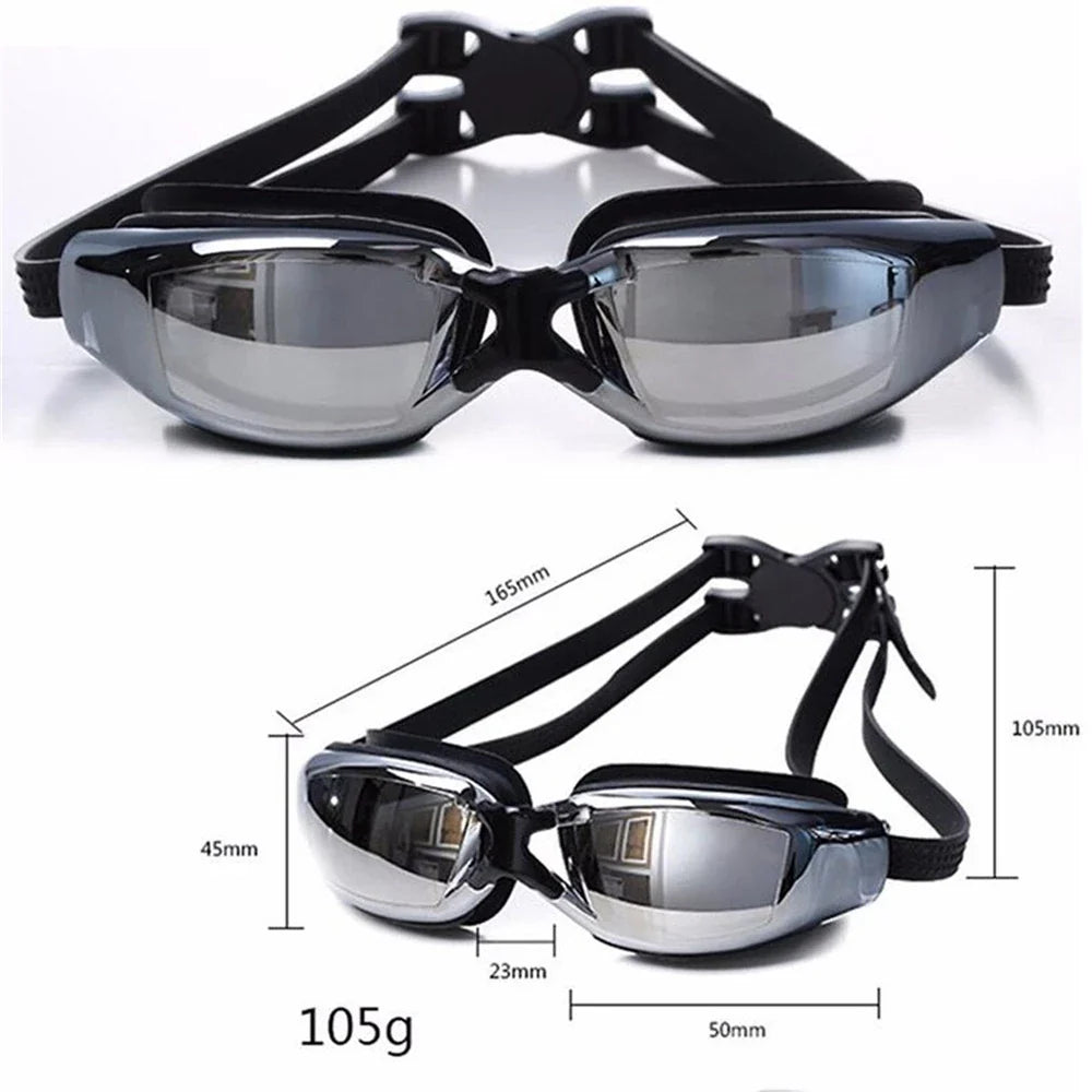 Lunettes de Natation Professionnelles Anti-buée avec Correction Myopie