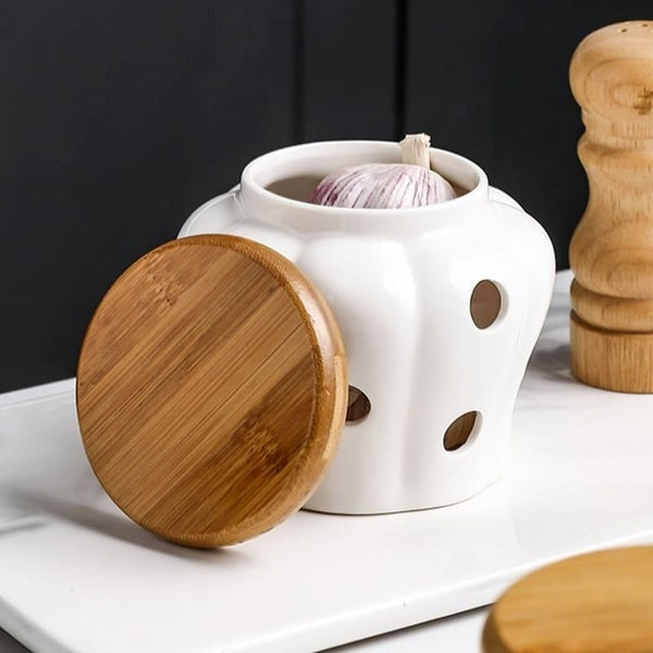 Pot en Céramique avec Couvercle à Ventilation