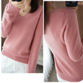 Pull Femme Basique d’Hiver à Col en V