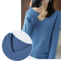 Pull Femme Basique d’Hiver à Col en V