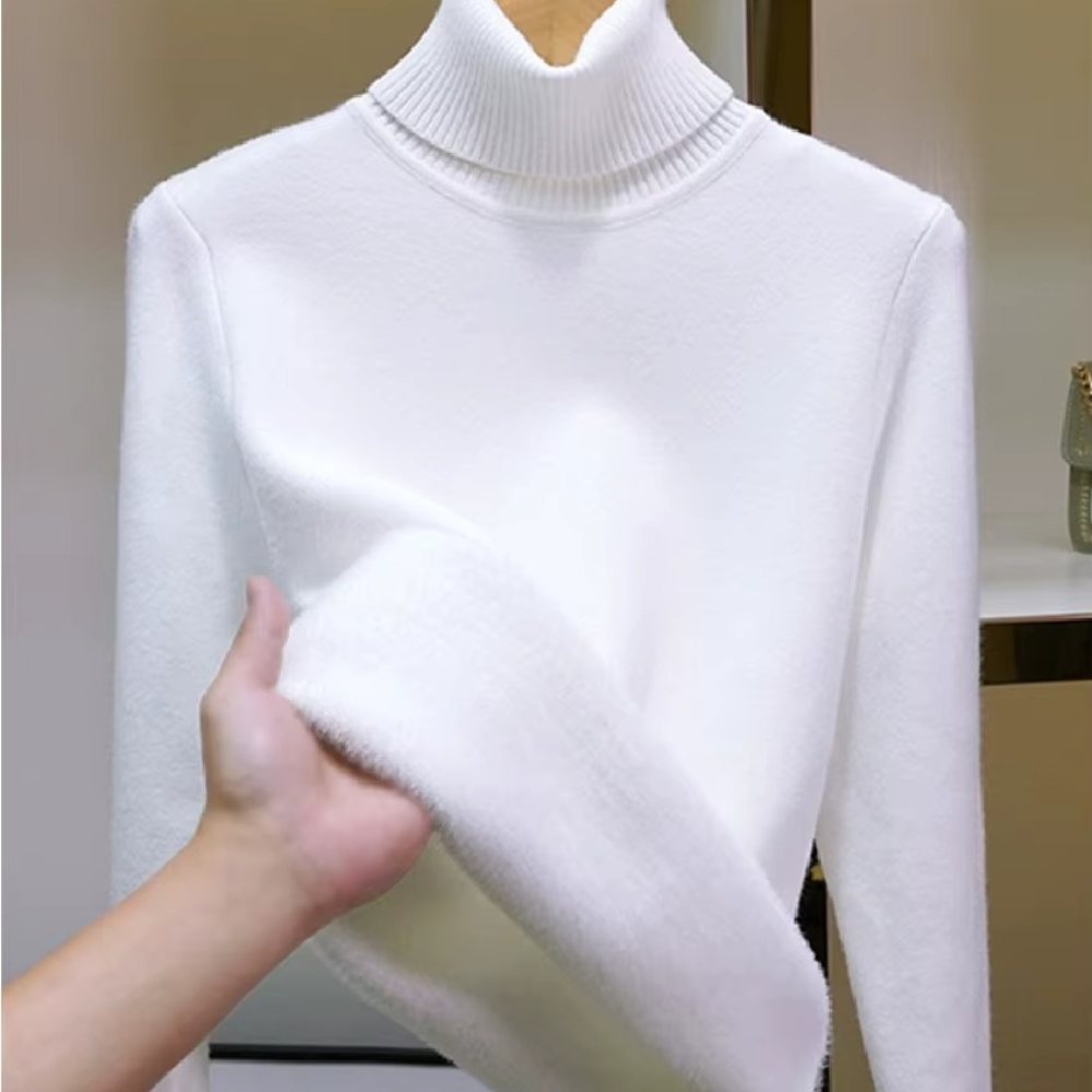 Pull Femme d’Hiver Doublé en Velours