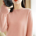 Pull Femme en Cachemire Pur à Col Rond