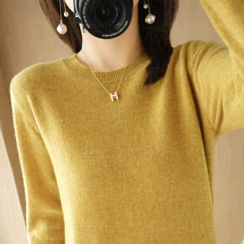 Pull Femme en Cachemire à Col Rond