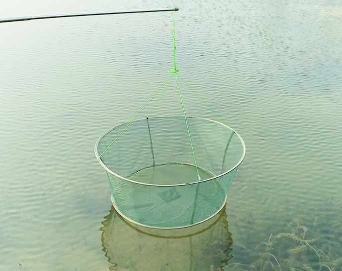 Filet de Pêche avec Poches à Appâts pour Attirer les Poissons
