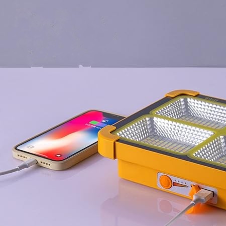 Projecteur LED Solaire Étanche avec Batterie Externe Intégrée