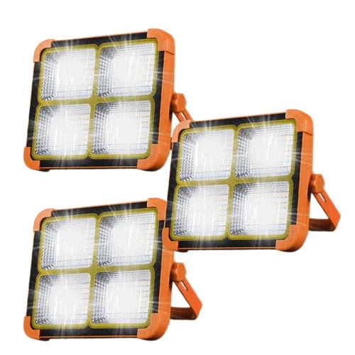 Projecteur LED Solaire Étanche avec Batterie Externe Intégrée