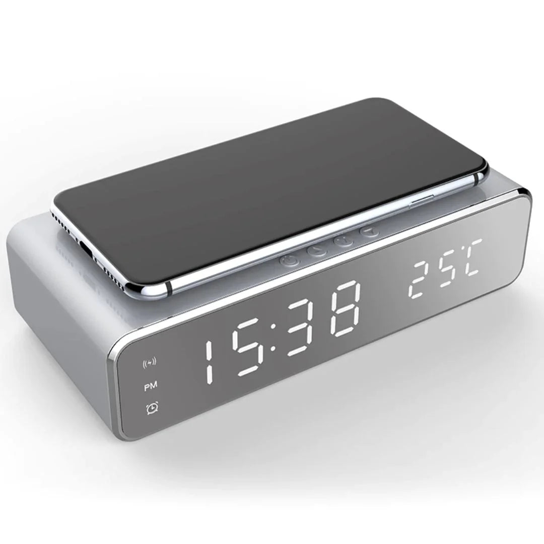 Réveil Digital avec Chargeur Sans Fil - TechCharge