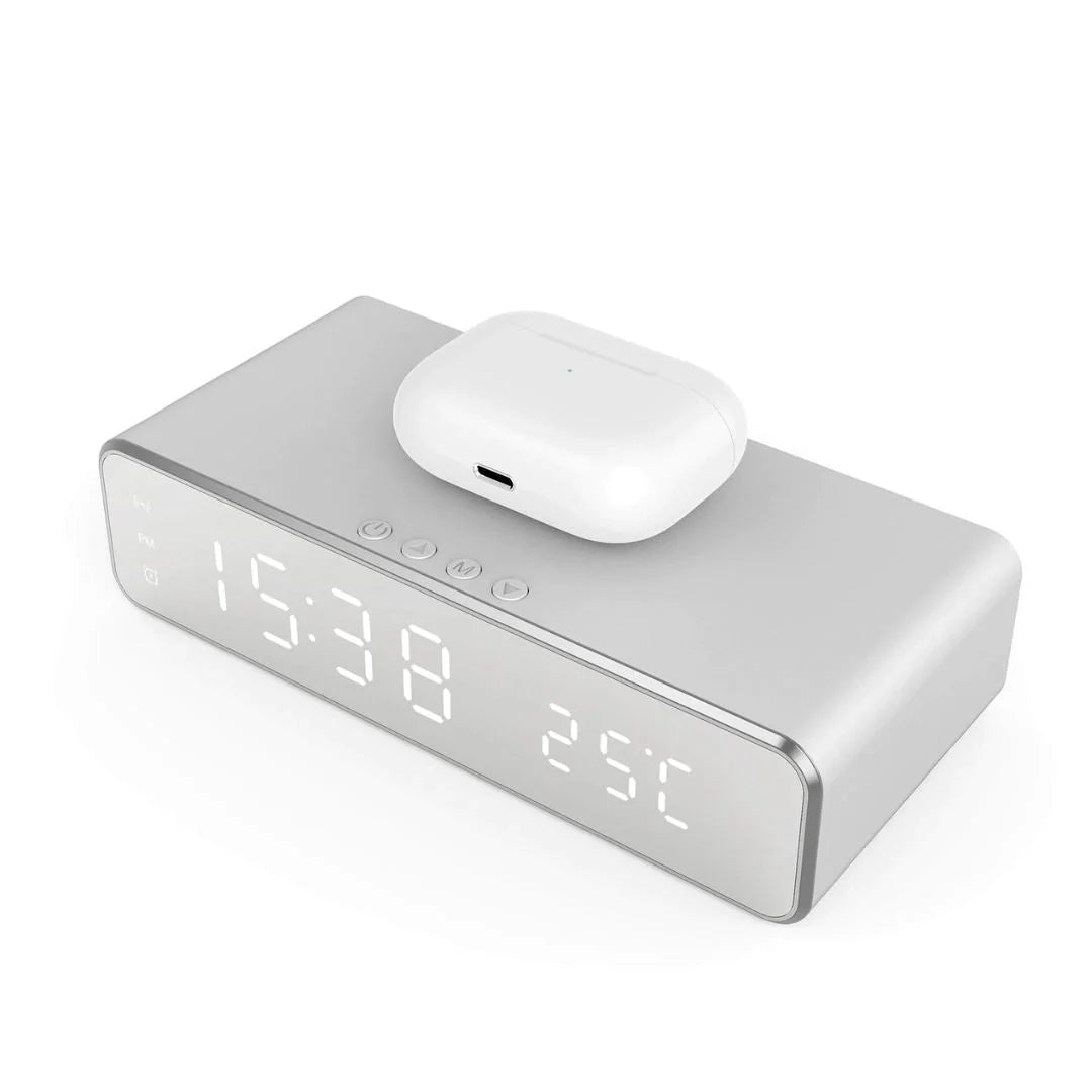 Réveil Digital avec Chargeur Sans Fil - TechCharge