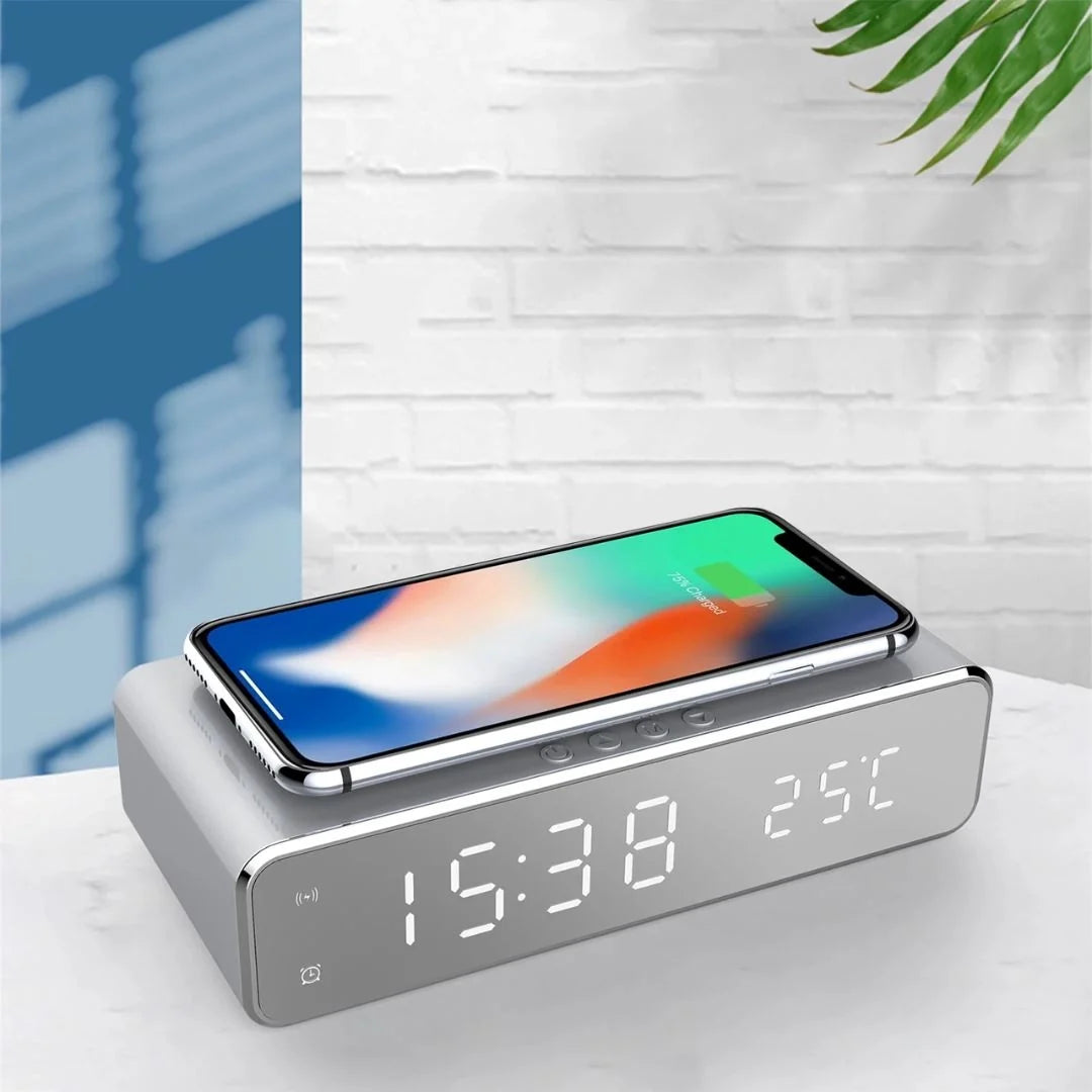 Réveil Digital avec Chargeur Sans Fil - TechCharge
