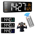 Horloge Numérique Murale avec Télécommande et Alarme