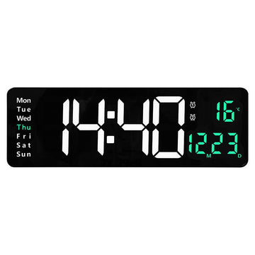 Horloge Numérique Murale avec Télécommande et Alarme