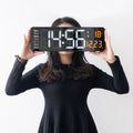 Horloge Numérique Murale avec Télécommande et Alarme