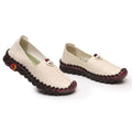 Ballerine Orthopédique en Cuir à Semelle Antidérapante