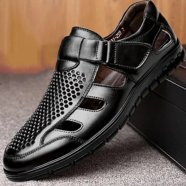 Sandale Homme Classique en Cuir Respirant