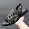 Sandale Homme Ergonomique en Cuir à Plateforme - ComfortFlex