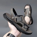 Sandale Homme Ergonomique en Cuir à Plateforme - ComfortFlex