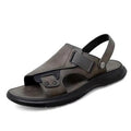 Sandale Homme Ergonomique en Cuir à Plateforme - ComfortFlex