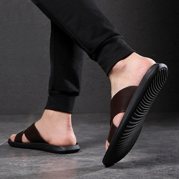 Sandale Homme en Cuir Antidérapante - UrbanStep