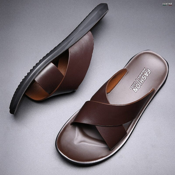 Sandale Homme en Cuir Antidérapante - UrbanStep