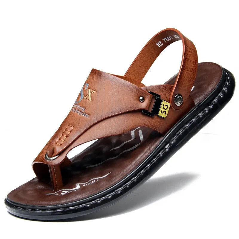 Sandale Homme en Cuir Antidérapante - UrbanWalk