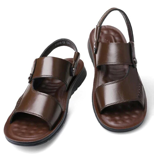 Sandale Homme en Cuir Été Confort