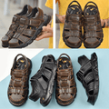 Sandale en Cuir Orthopédique Antidérapante Homme