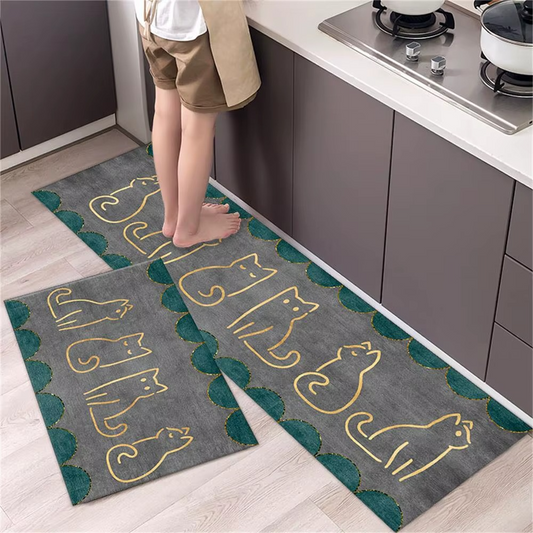 Tapis Passage Absorbant Antidérapant pour Cuisine et Buanderie