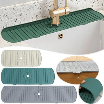 Tapis de Silicone Égouttoir pour Robinet de Cuisine - SplashFree