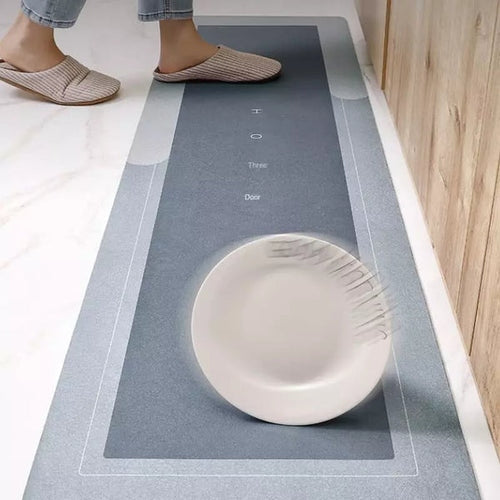 Tapis Absorbant Antidérapant pour Cuisine ou Salle de Bain