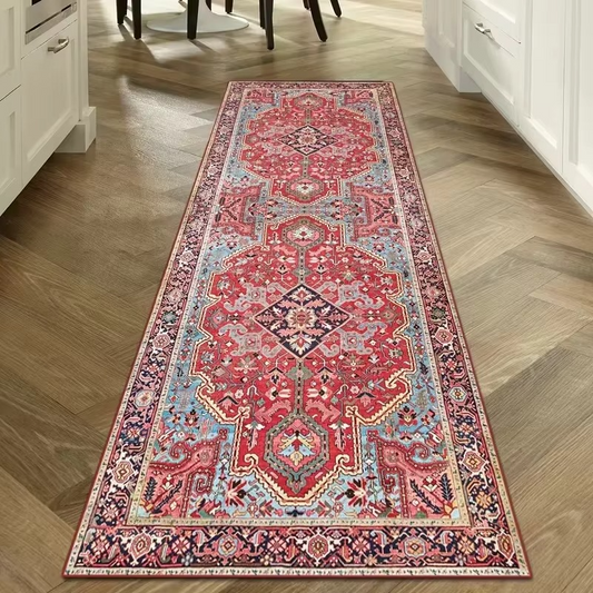 Tapis couloir vintage antidérapant pour décoration