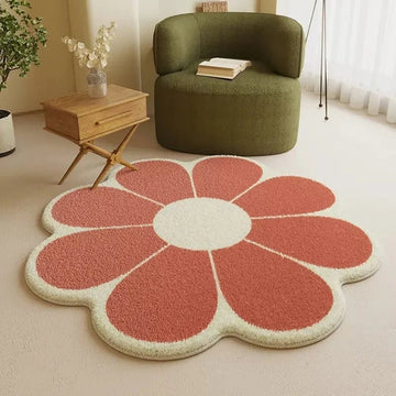 Tapis Décoratif en Forme de Fleur