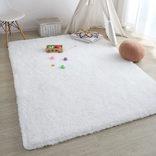 Tapis Décoratif en Peluche Antidérapant